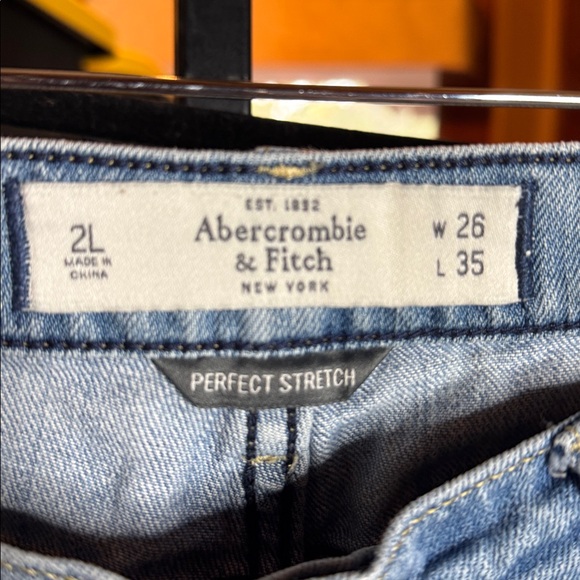 Abercrombie & Fitch Emma Low Rise Bootcut Jeans 2L W26 L35 Long Rare Y2K - Picture 4 of 9